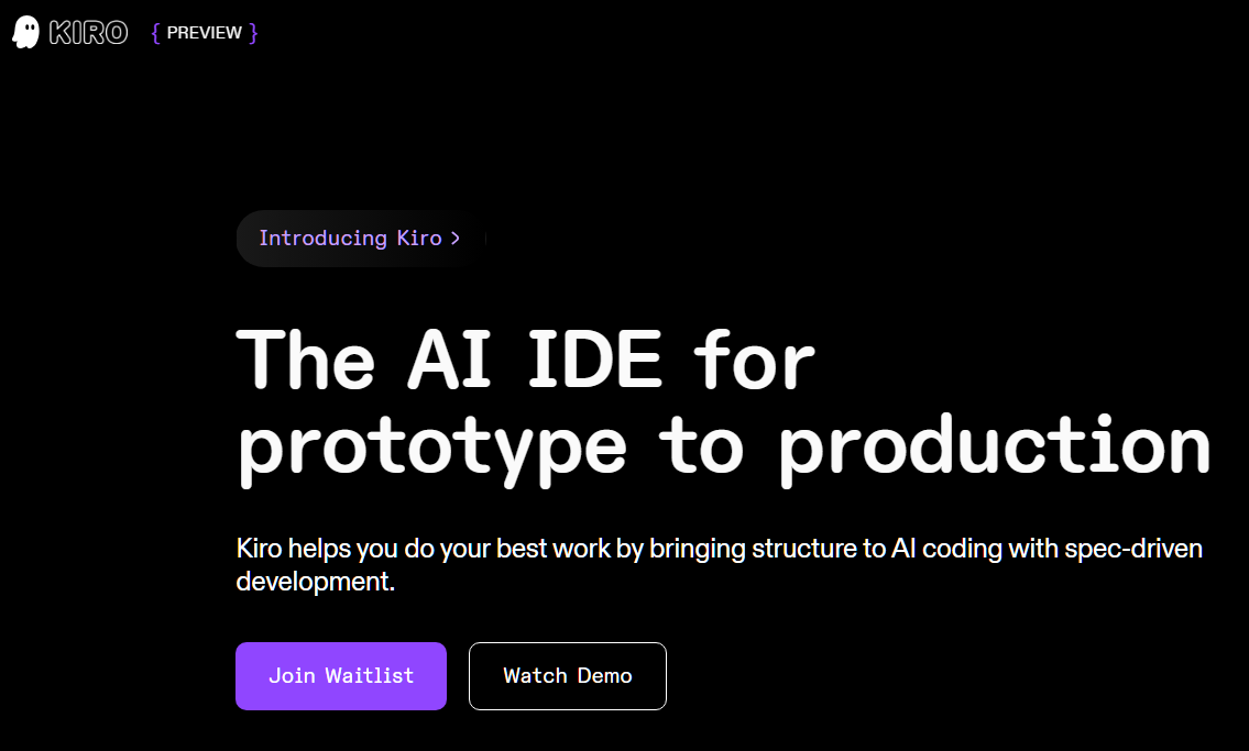 Kiro - The AI IDE for Spec-Driven Development