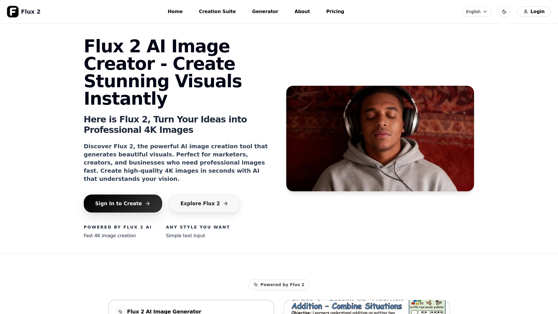 Flux 2 AI Image Generator | Create Stunning Images Online