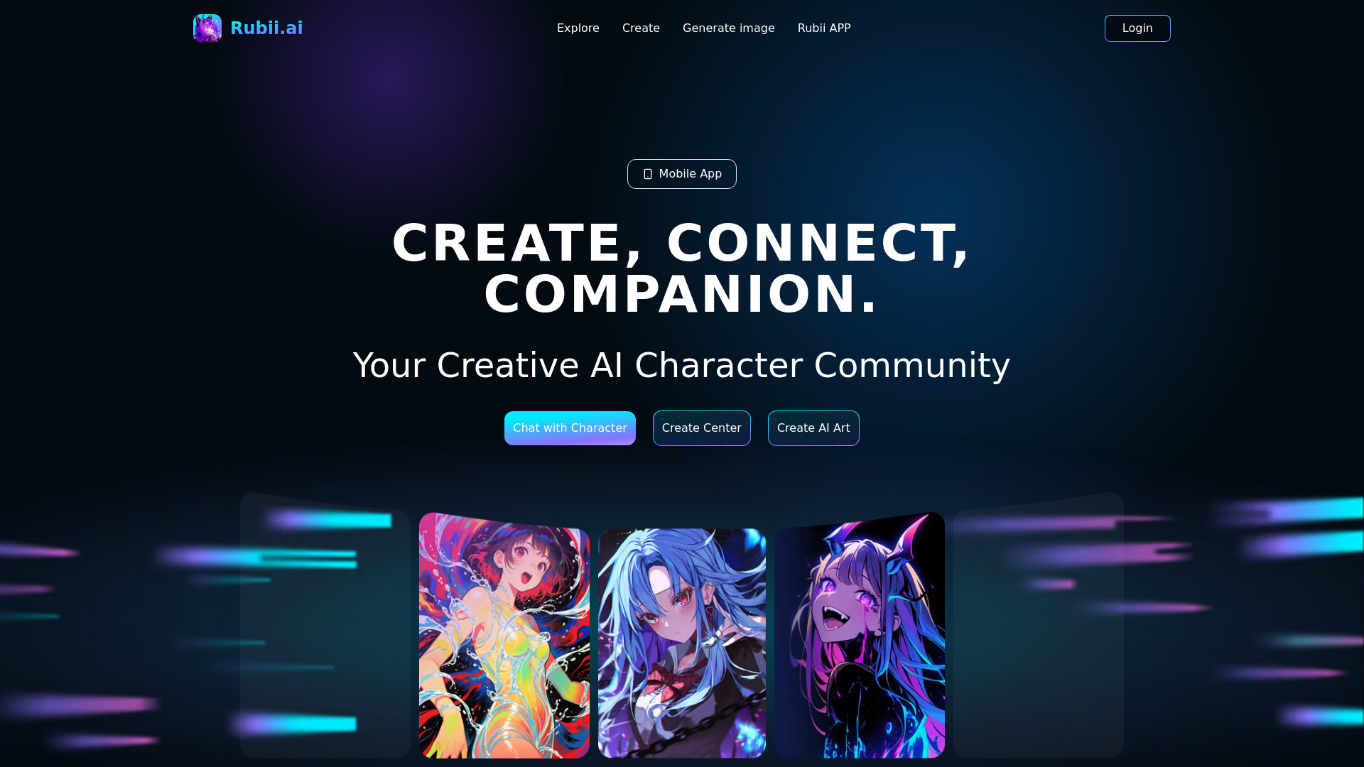Rubii – Dynamic AI Character Chat | Unlimited Chatbot Experience | Chatbot, AI Girlfriend, Boyfriend & Roleplay Companion Rubii – Dynamic AI Character Chat | Unlimited Chatbot Experience | Chatbot, AI Girlfriend, Boyfriend & Roleplay Companion