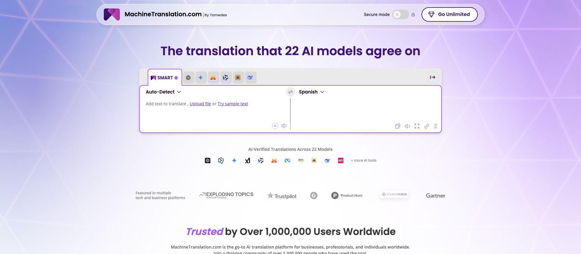 MachineTranslation.com: AI Translator That Compares 22 Models
